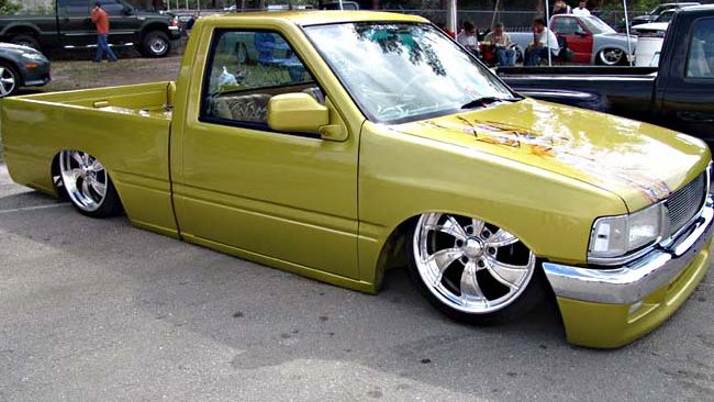 Lowered Custom Truck with Intro Twisted Vista II wheels, photo 1 of 2