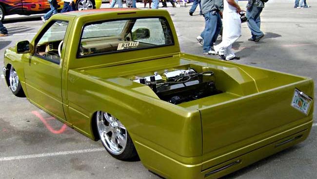 Lowered Custom Truck with Intro Twisted Vista II wheels, photo 2 of 2
